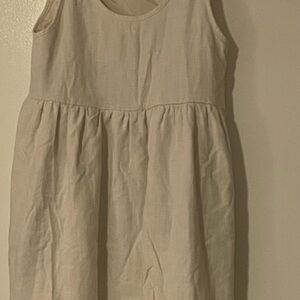 Nasty Gal Tan Sleeveless Scoop Neck Sundress
